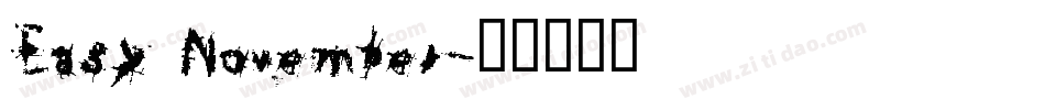 Easy November字体转换